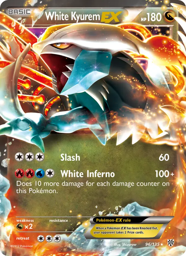 White Kyurem-EX — Plasma Storm card #96
