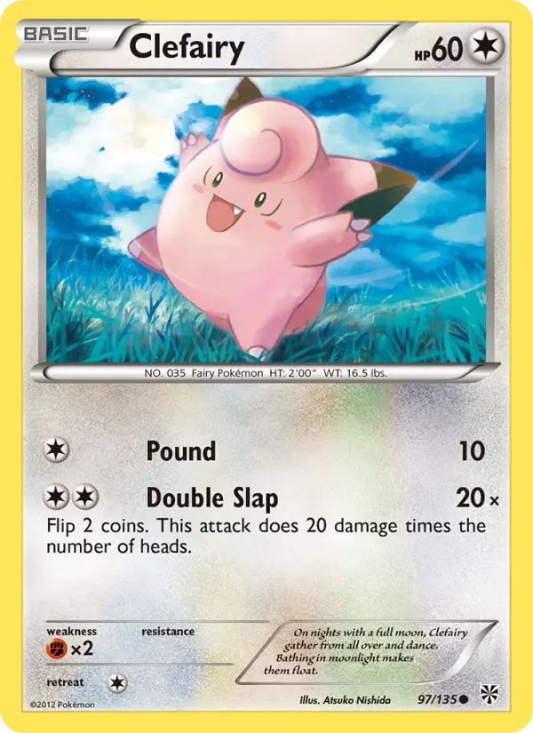 Clefairy — Plasma Storm card #97