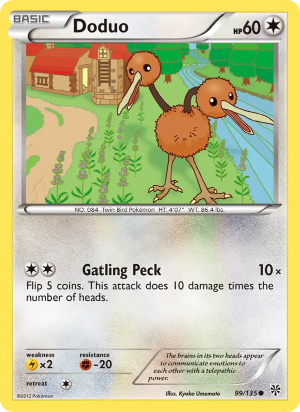Doduo — Plasma Storm card #99