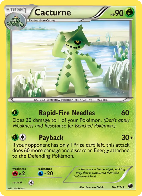 Cacturne — Plasma Freeze card #10