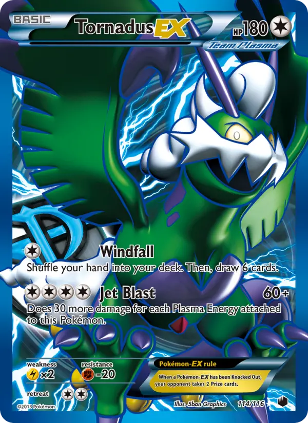 Tornadus-EX — Plasma Freeze card #114