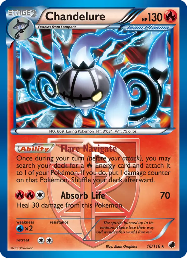 Chandelure — Plasma Freeze card #16