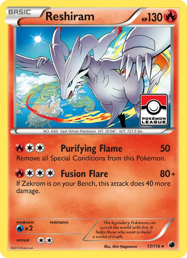 Reshiram — Plasma Freeze card #17