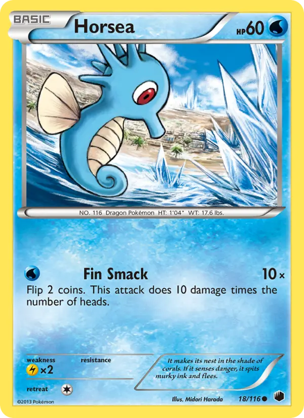 Horsea — Plasma Freeze card #18