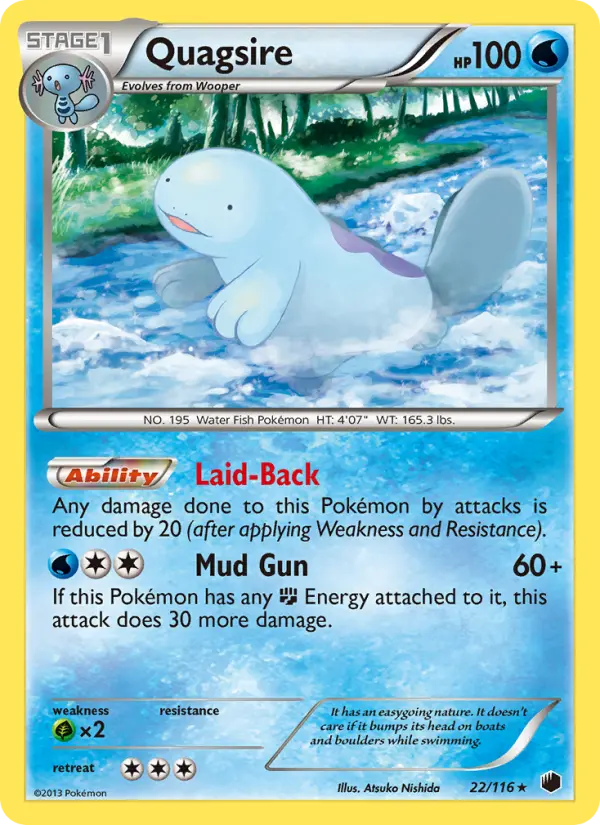 Quagsire — Plasma Freeze card #22