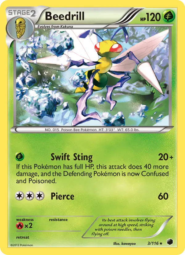 Beedrill — Plasma Freeze card #3