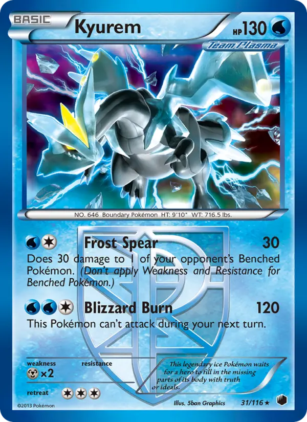 Kyurem — Plasma Freeze card #31