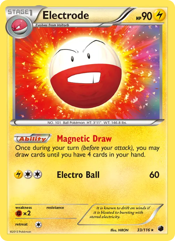 Electrode — Plasma Freeze card #33