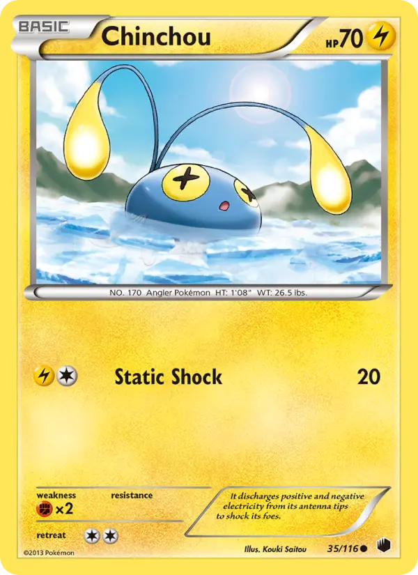 Chinchou — Plasma Freeze card #35