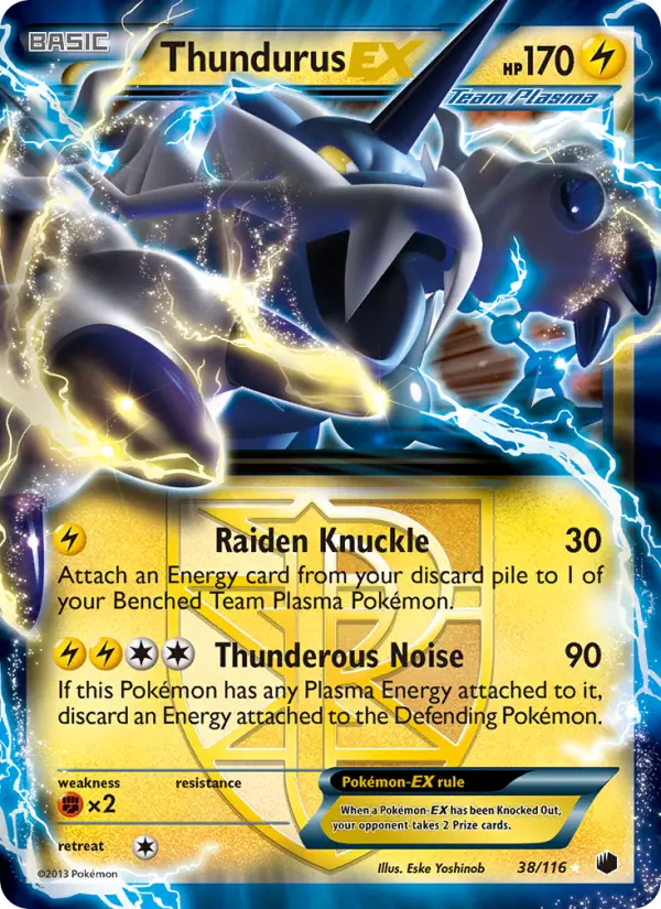 Thundurus-EX — Plasma Freeze card #38