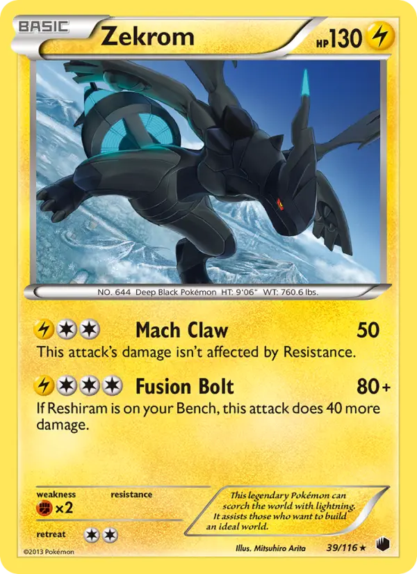 Zekrom — Plasma Freeze card #39