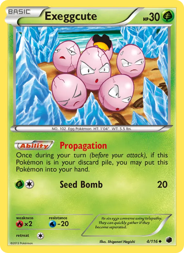 Exeggcute — Plasma Freeze card #4