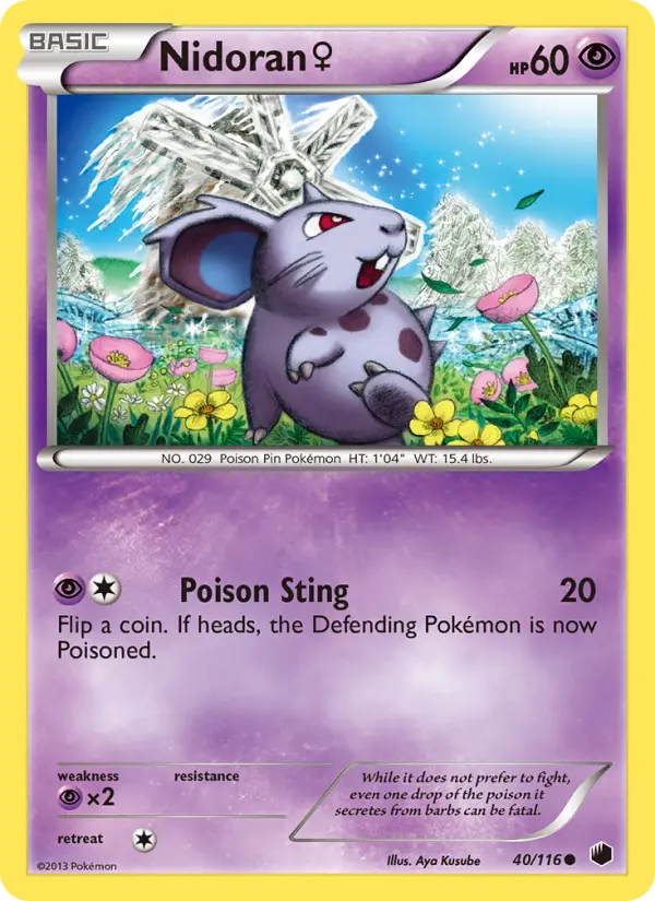 Nidoran♀ — Plasma Freeze card #40