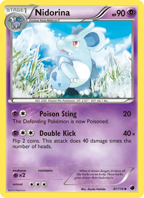 Nidorina — Plasma Freeze card #41