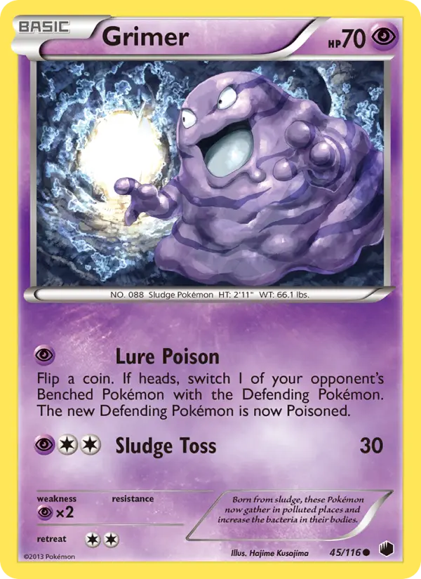 Grimer — Plasma Freeze card #45