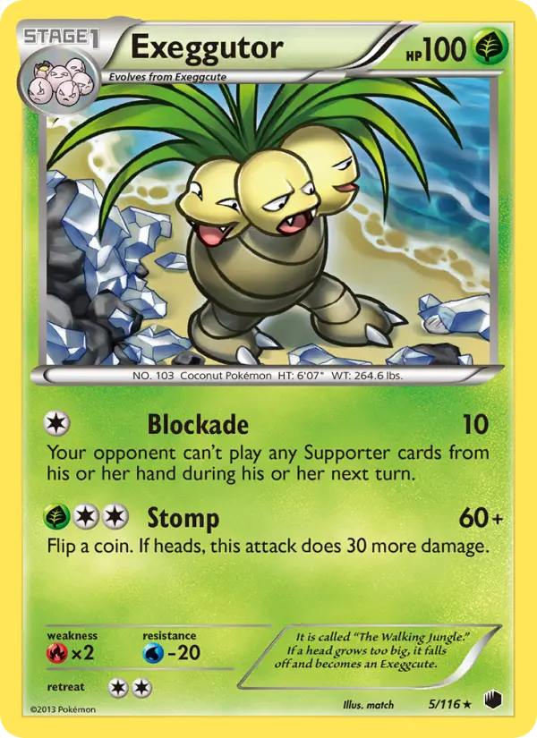 Exeggutor — Plasma Freeze card #5