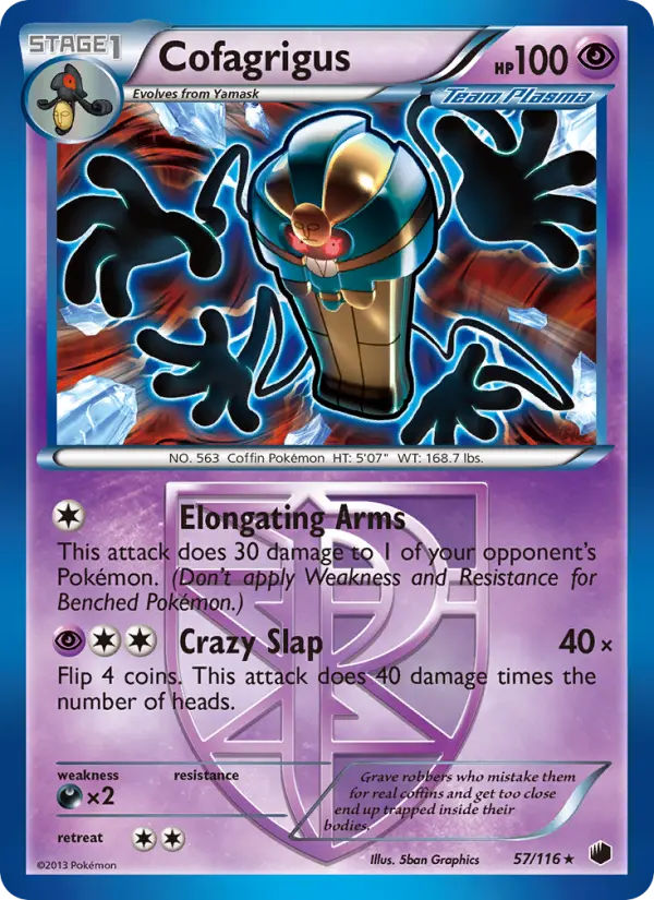 Cofagrigus — Plasma Freeze card #57