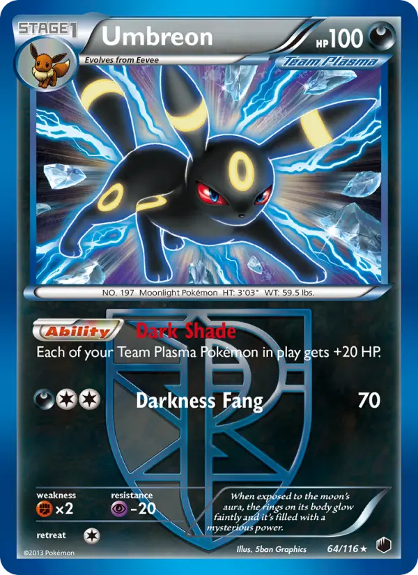 Umbreon — Plasma Freeze card #64