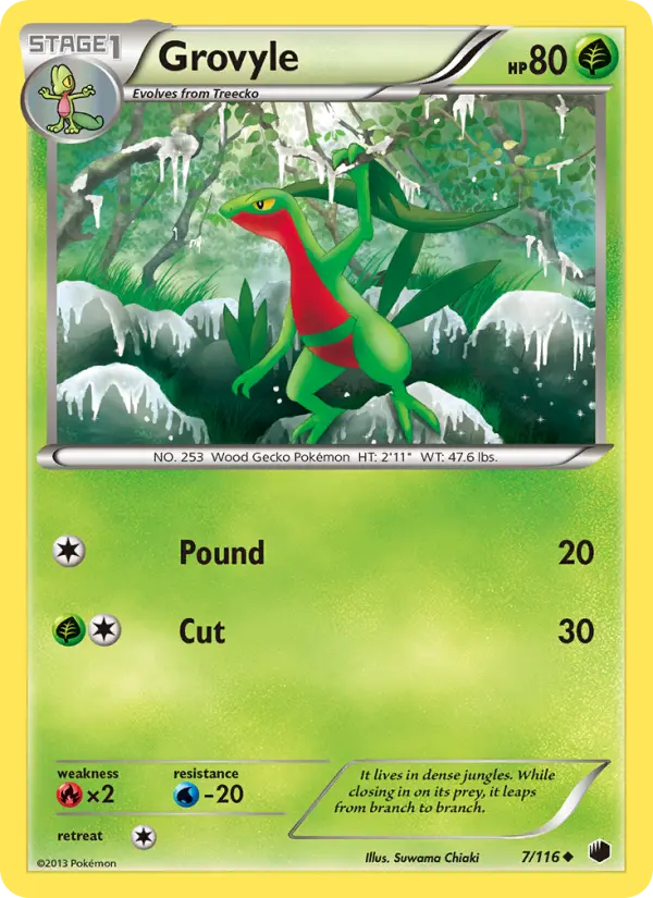 Grovyle — Plasma Freeze card #7
