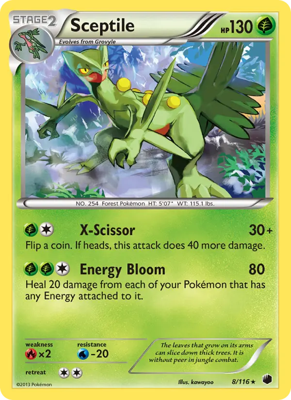 Sceptile — Plasma Freeze card #8