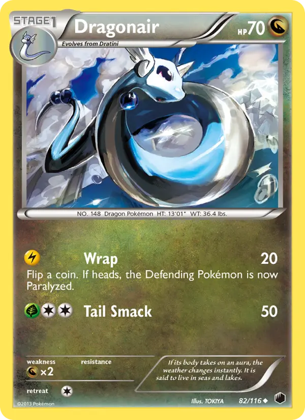 Dragonair — Plasma Freeze card #82