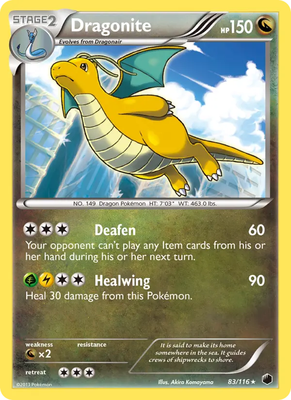 Dragonite — Plasma Freeze card #83