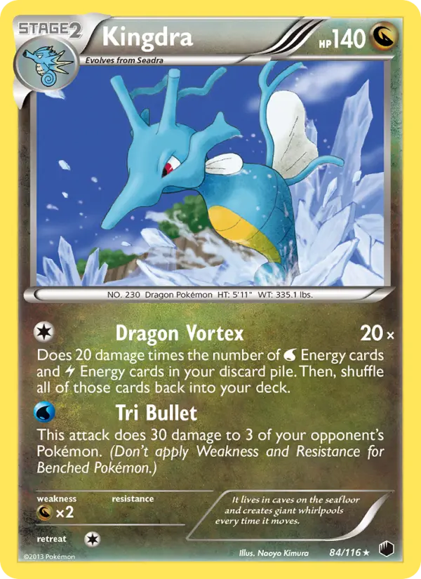 Kingdra — Plasma Freeze card #84