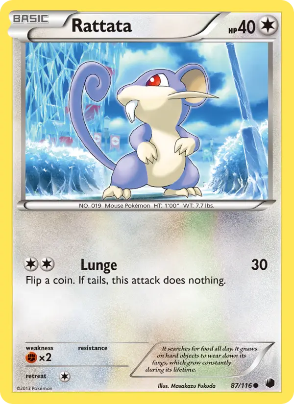 Rattata — Plasma Freeze card #87