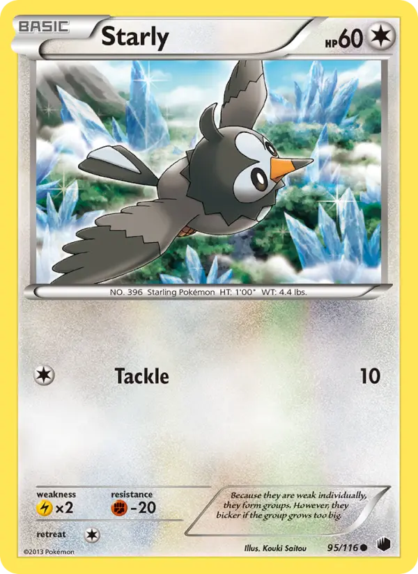 Starly — Plasma Freeze card #95