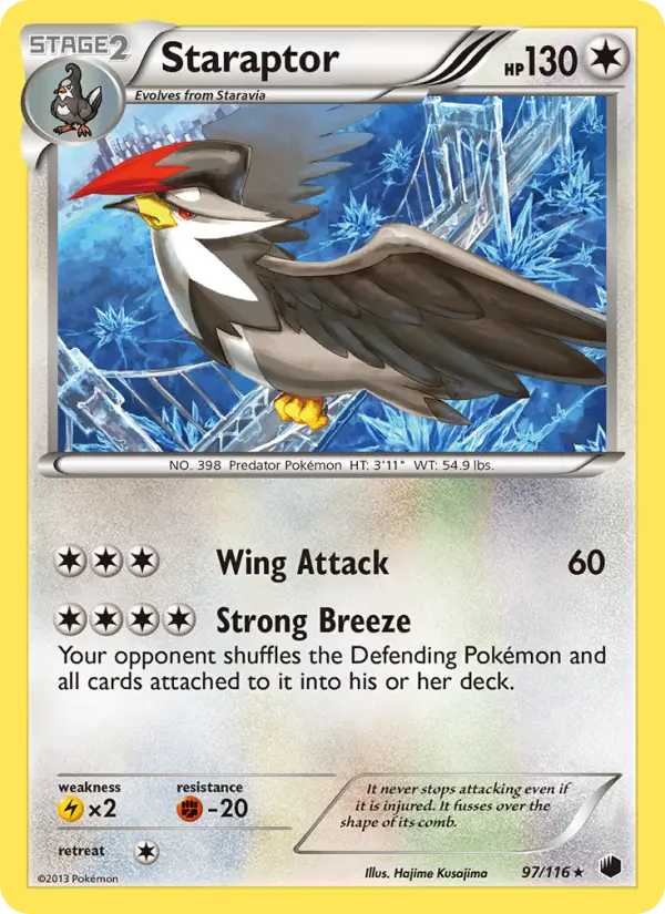 Staraptor — Plasma Freeze card #97