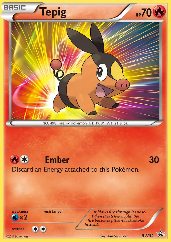 Tepig — BW Black Star Promos card #BW02