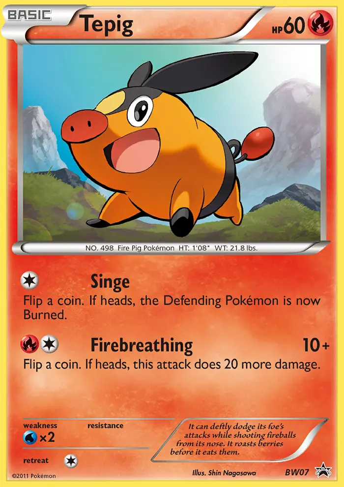 Tepig — BW Black Star Promos card #BW07