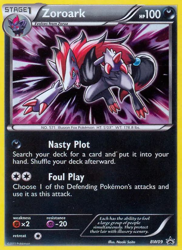 Zoroark — BW Black Star Promos card #BW09