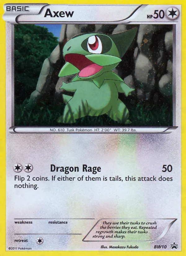 Axew — BW Black Star Promos card #BW10