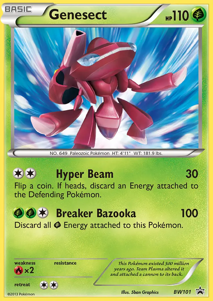 Genesect — BW Black Star Promos card #BW101