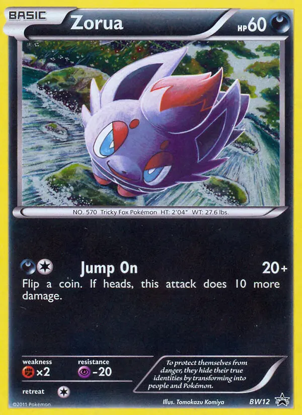 Zorua — BW Black Star Promos card #BW12