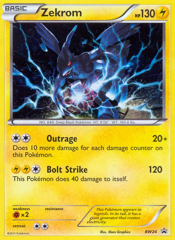 Zekrom — BW Black Star Promos card #BW24