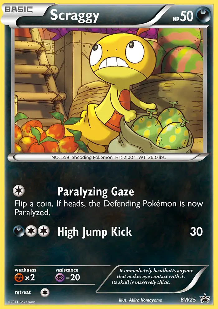 Scraggy — BW Black Star Promos card #BW25