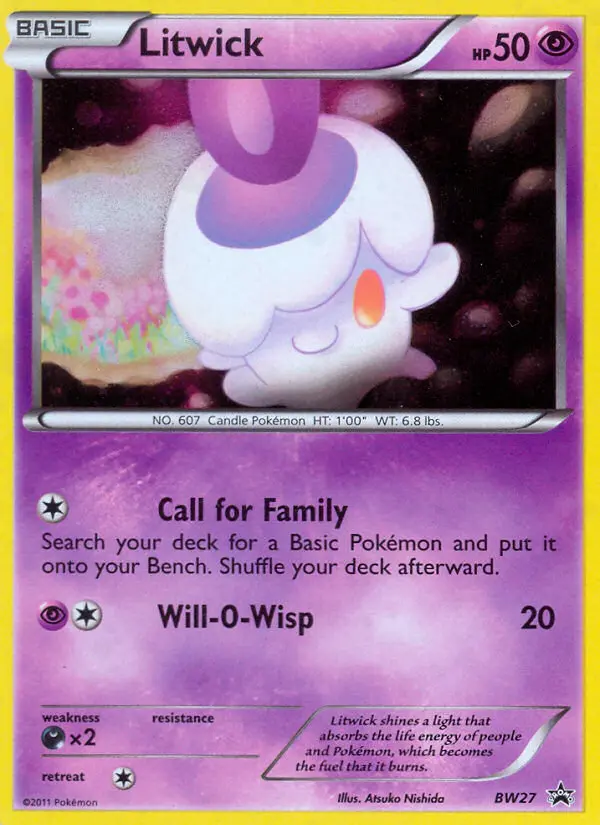 Litwick — BW Black Star Promos card #BW27