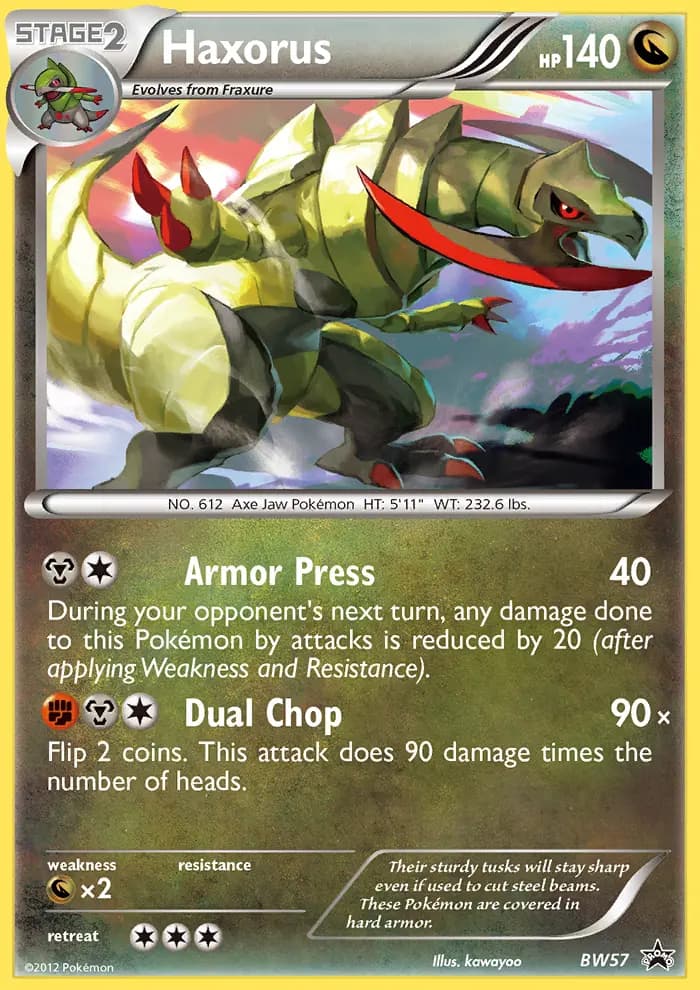 Haxorus — BW Black Star Promos card #BW57