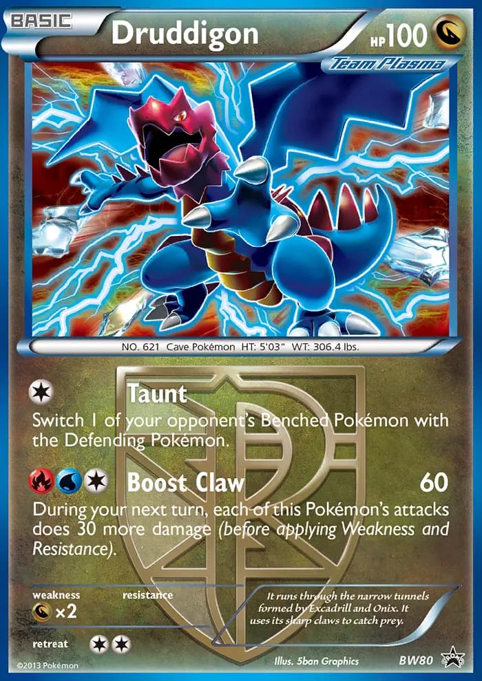 Druddigon — BW Black Star Promos card #BW80