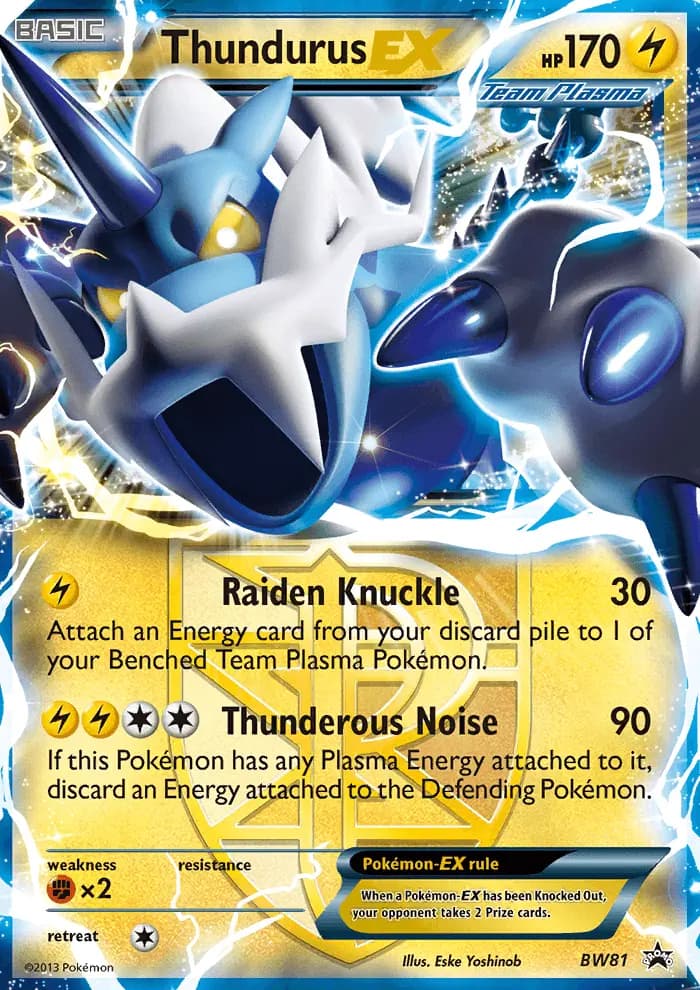 Thundurus-EX — BW Black Star Promos card #BW81