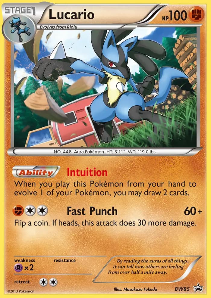 Lucario — BW Black Star Promos card #BW85