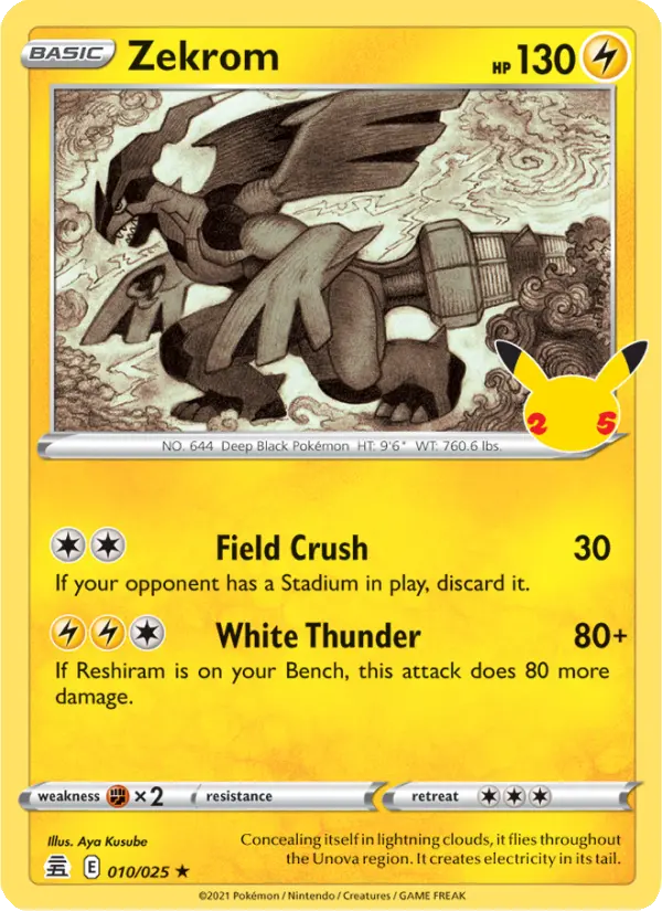 Zekrom — Celebrations card #10