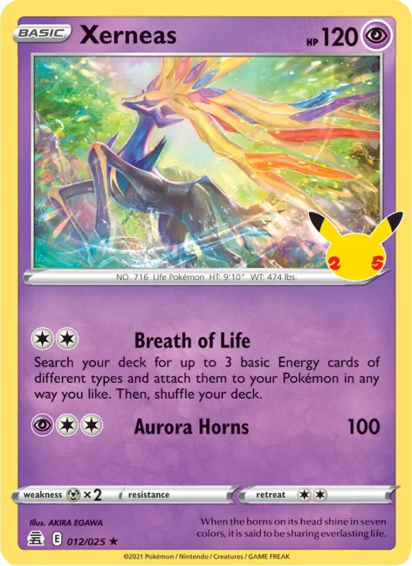 Xerneas — Celebrations card #12