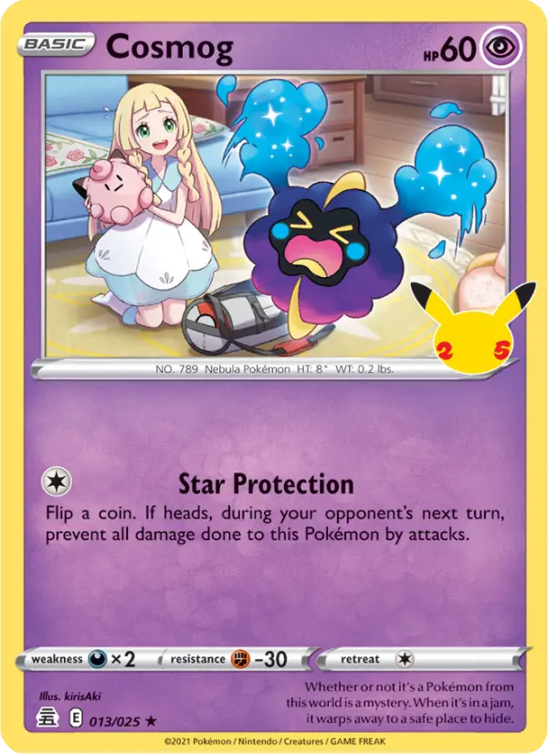 Cosmog — Celebrations card #13
