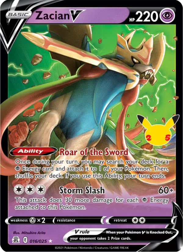 Zacian V — Celebrations card #16