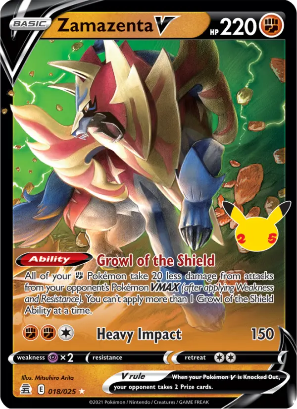 Zamazenta V — Celebrations card #18