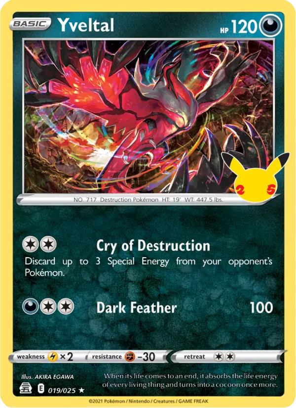 Yveltal — Celebrations card #19