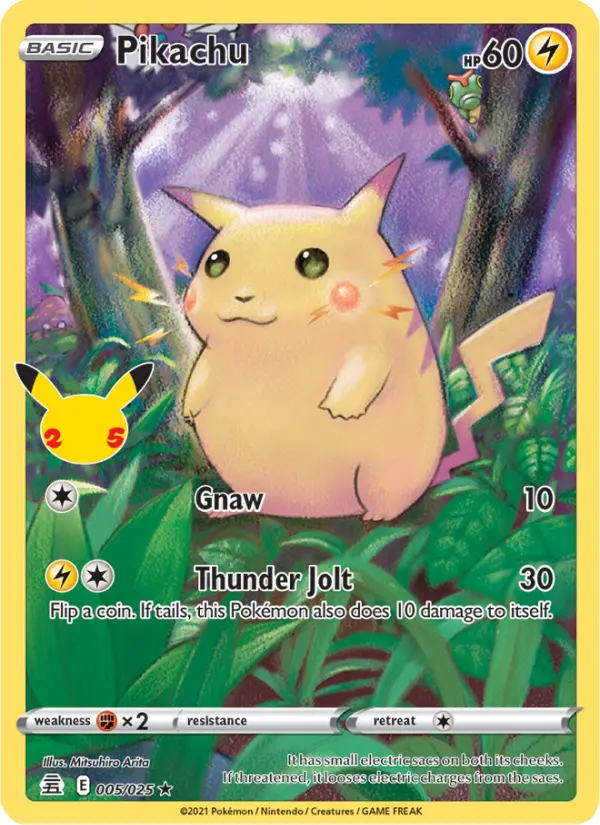 Pikachu — Celebrations card #5